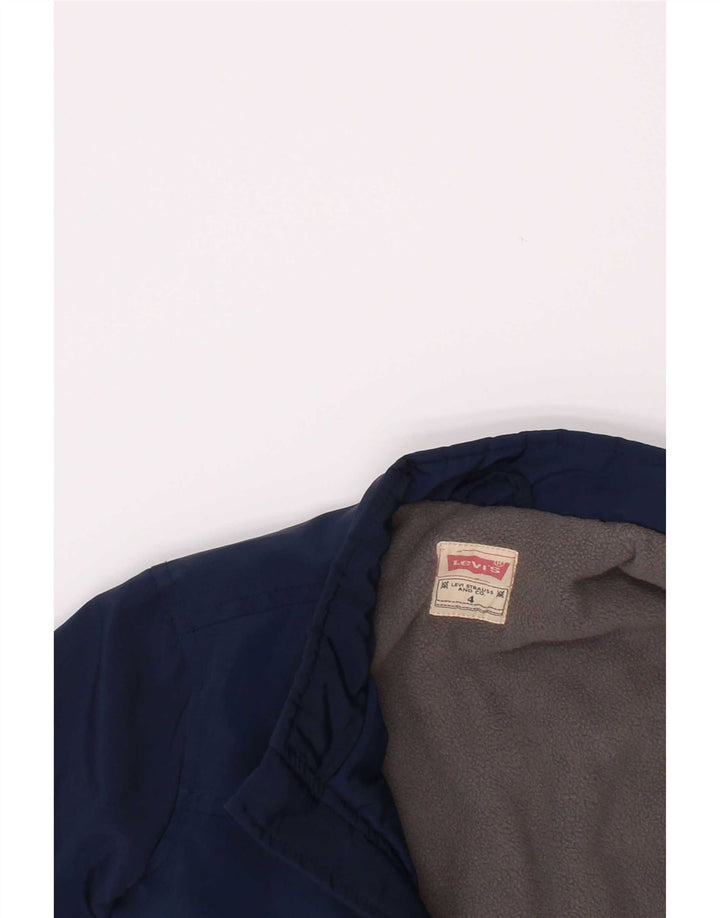 Jachetă bomber Levi's pentru băieți 3-4 ani, poliester bleumarin