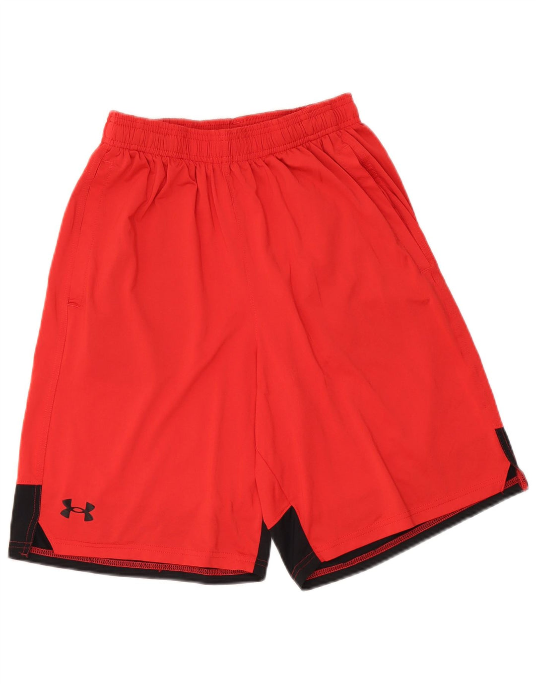 Pantaloni scurți sport pentru bărbați UNDER ARMOUR, roșu mediu, poliester color bloc