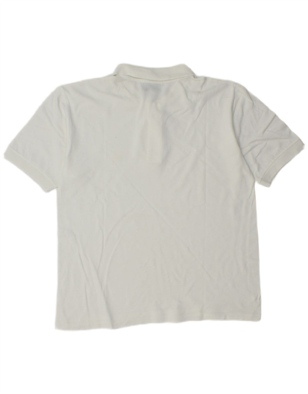 Tricou polo pentru bărbați Gymnasium, bumbac alb mediu