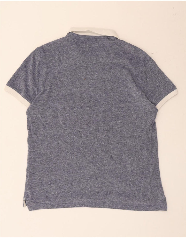 Tricou polo Massimo Dutti Rugby pentru bărbați, mare, albastru, bumbac