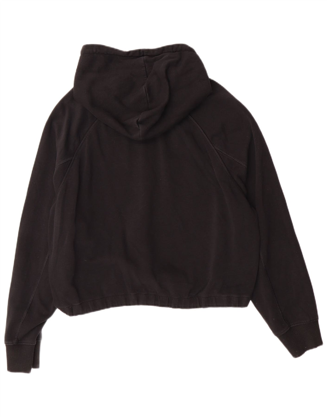 Pulover pentru damă FILA Crop Oversized Hoodie UK 16, mare, negru, bumbac
