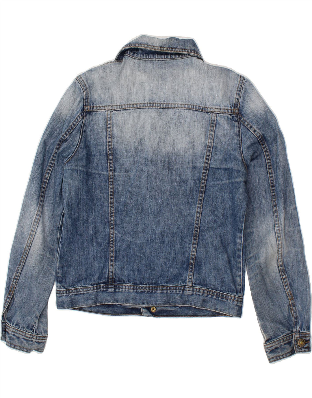 BENETTON Boys Denim Jacket 11-12 Years 2XL  Blue Cotton Vintage Benetton and Second-Hand Benetton from Messina Hembry 