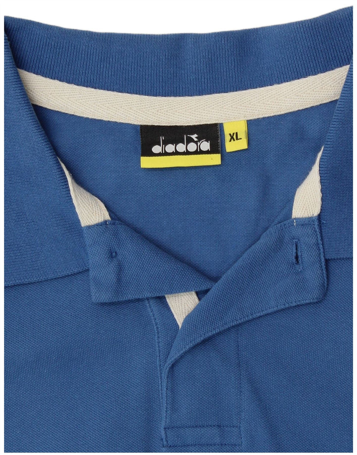 DIADORA Tricou Polo XL Albastru Bumbac
