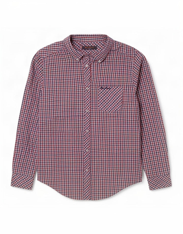 Cămașă Heritage pentru bărbați Ben Sherman, mare, roșu, din bumbac