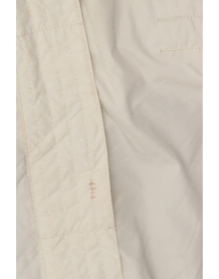 Jachetă de vânt cu glugă Nike pentru femei Marea Britanie 14/16 Poliester alb mare