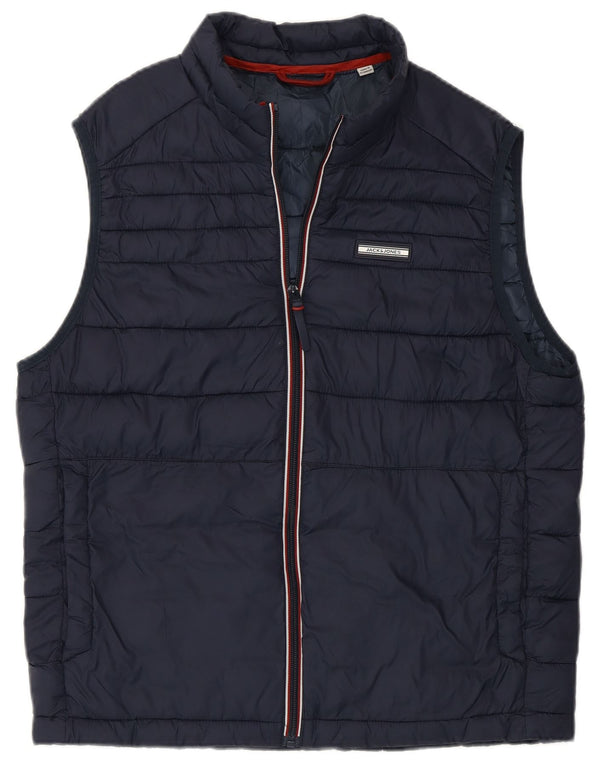 Jack & Jones Gilet căptușit pentru bărbați UK 36 Small Bleumarin