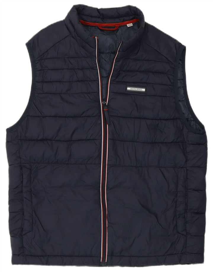 Jack & Jones Gilet căptușit pentru bărbați UK 36 Small Bleumarin