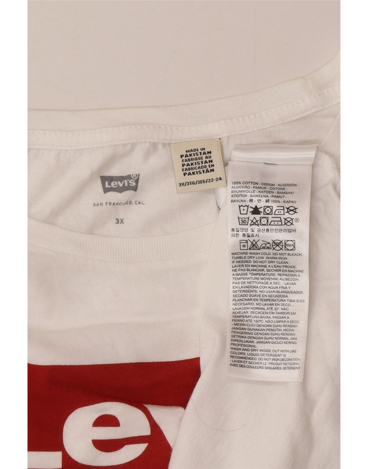 Tricou grafic pentru bărbați Levi's Top 3XL Bumbac alb