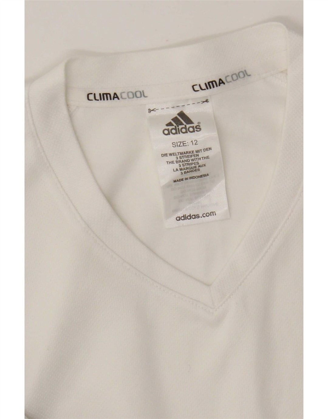 Vest Top Climacool pentru femei Adidas UK 12 Medium White Colorblock Poliester