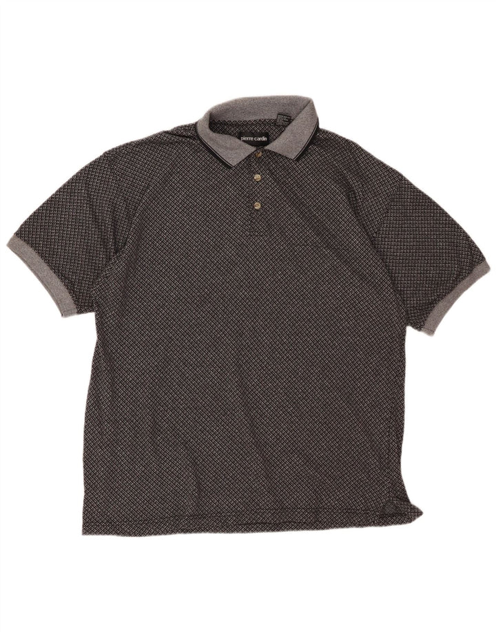 Cămașă polo PIERRE CARDIN pentru bărbați XL, bumbac cu carouri gri