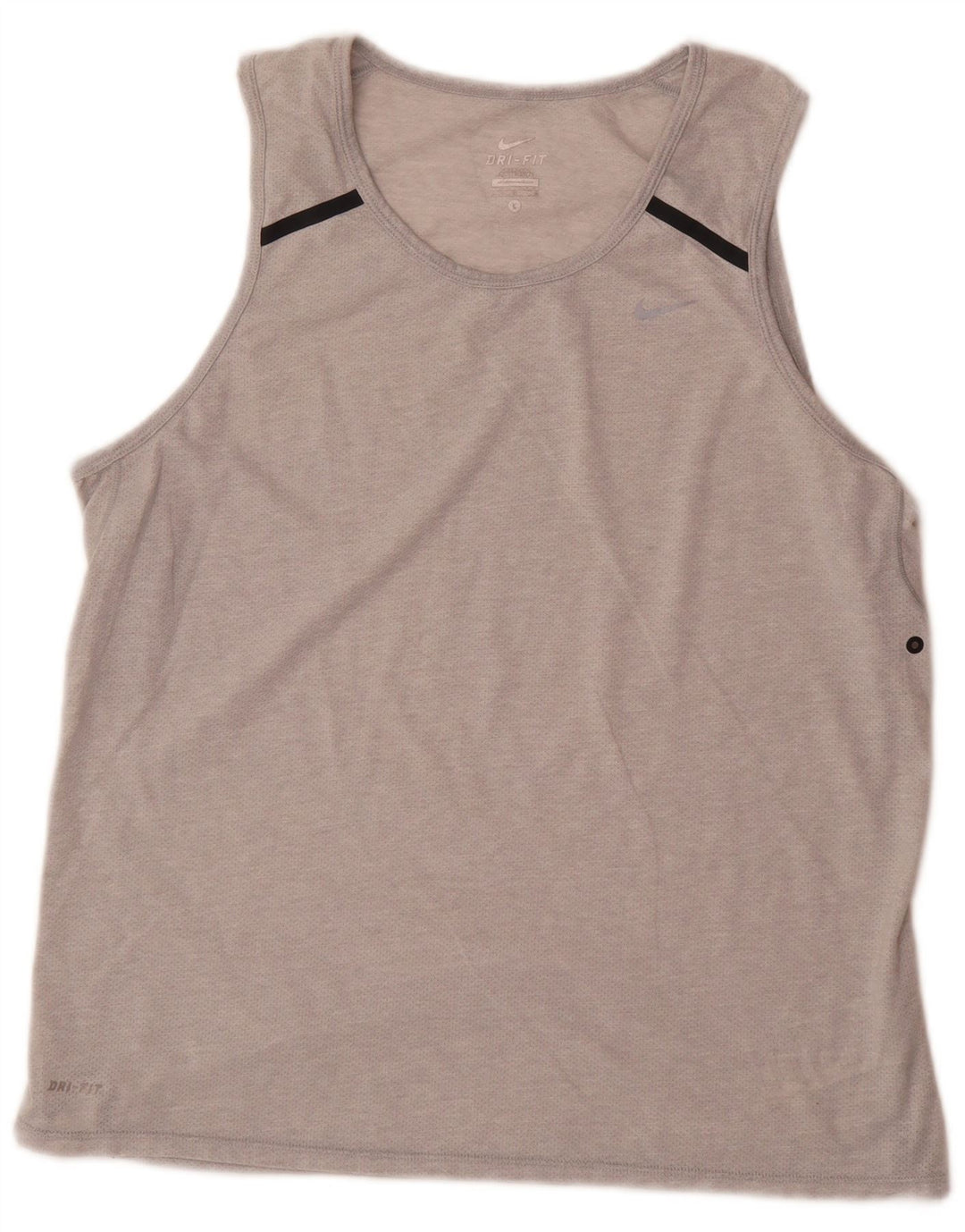 Vesta Nike Dri Fit pentru bărbați, mare, gri din poliester