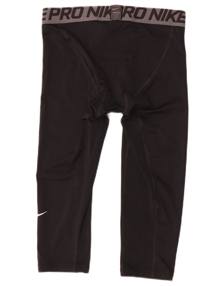 Leggings capri cu grafică compresie Nike pentru bărbați, negru mediu