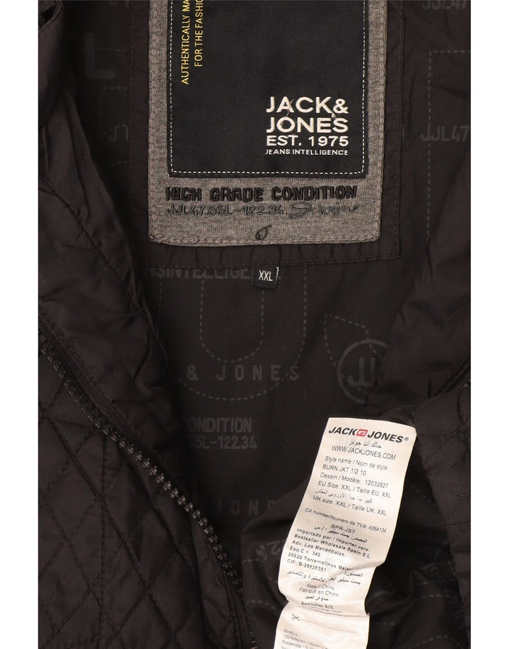 Jack & Jones jachetă matlasată pentru bărbați UK 44 2XL nailon gri
