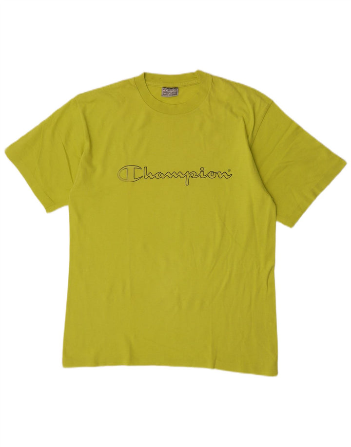 Tricou grafic pentru bărbați Champion Top din bumbac verde mediu
