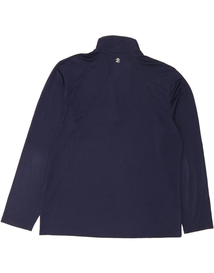 IZOD Mens Zip Neck Pullover Tracksuit Top XL Navy Blue Vintage Izod and Second-Hand Izod from Messina Hembry 