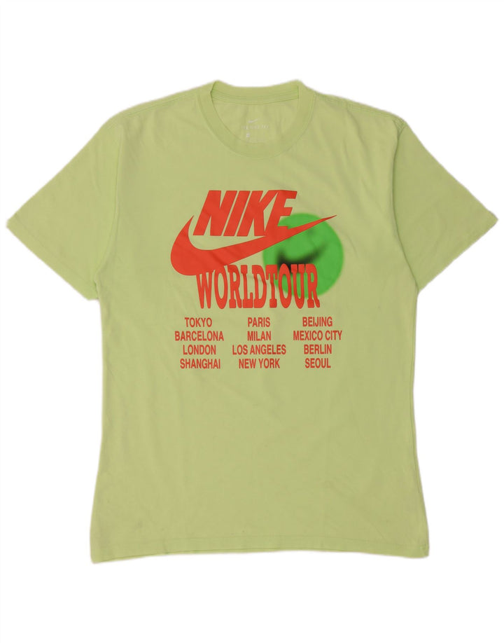 Tricou grafic Nike pentru bărbați Top mic din bumbac verde