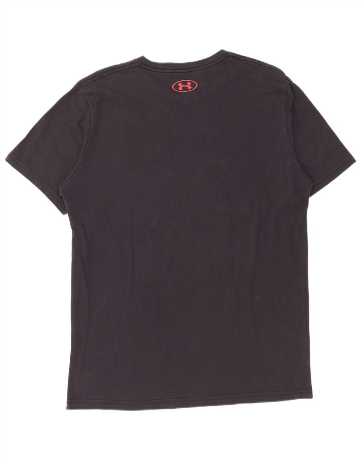 Tricou grafic pentru bărbați Under Armour Top Mediu Negru