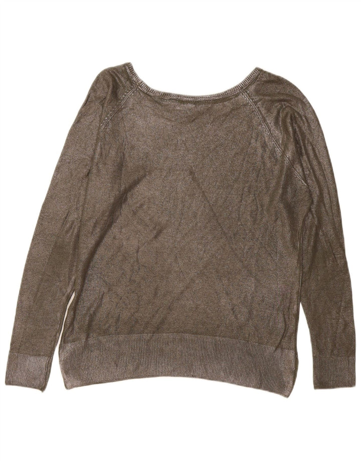Pulover pentru femei Zara cu gât de barcă UK 14 Medium Khaki