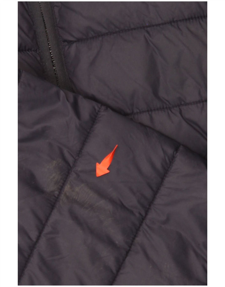 CREW CLOTHING Jachetă căptușită pentru femei Marea Britanie 16 Nailon mare bleumarin