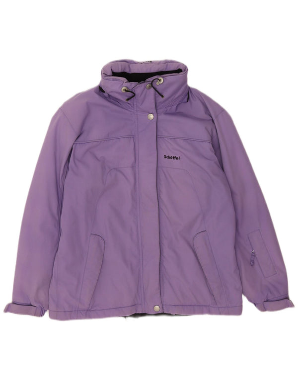 Jachetă de schi pentru femei cu glugă Schoffel UK 16, mare, violet, poliamidă