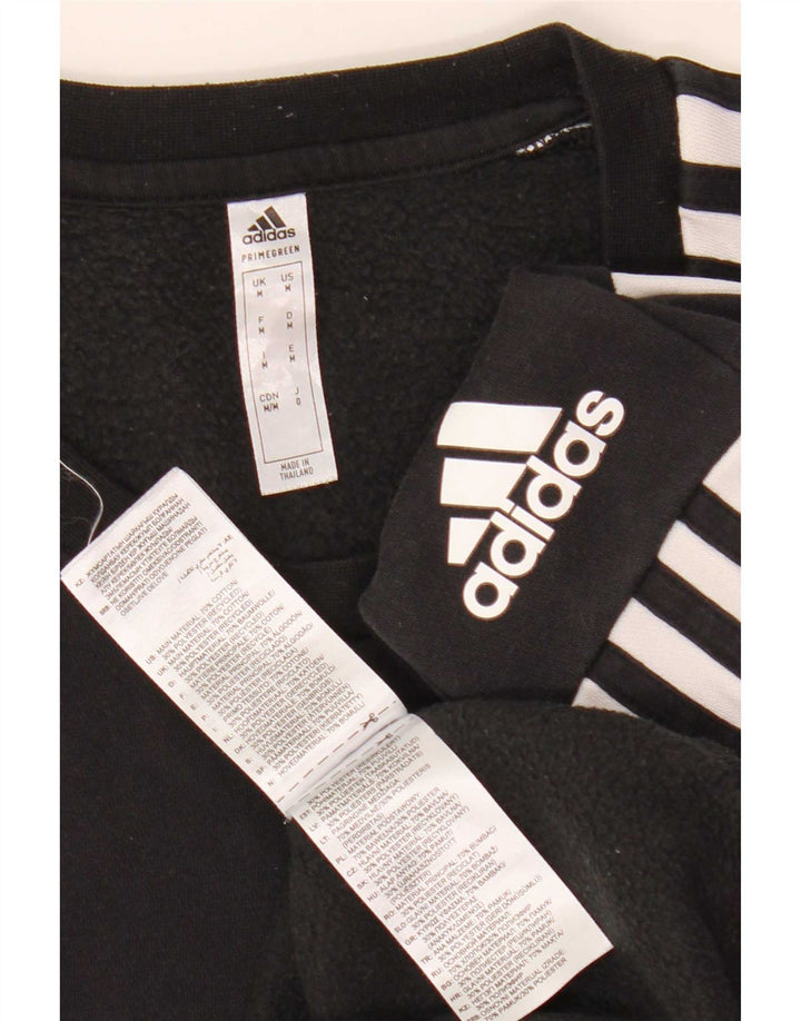 Hanorac grafic pentru bărbați Adidas Jumper mediu negru, bumbac color bloc