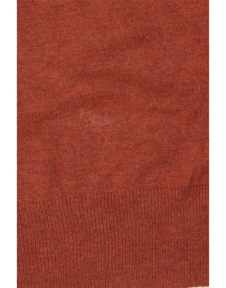MOSSIMO Womens V-Neck Jumper Sweater UK 20 2XL Brown Nylon Vintage Mossimo and Second-Hand Mossimo from Messina Hembry 