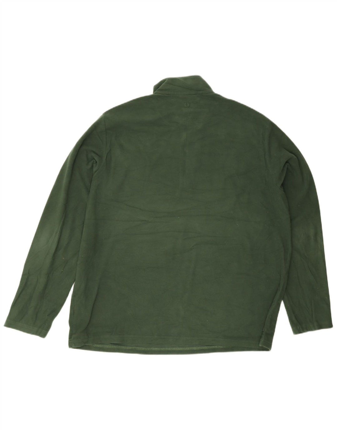 Pulover pentru bărbați Mountain Warehouse, cu fermoar și gât, poliester verde 2XL