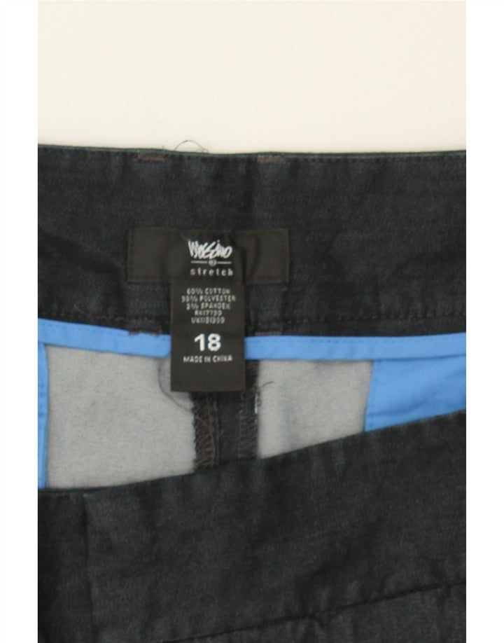 MOSSIMO Womens Capri Trousers US 18 2XL  W40 L21 Black Cotton Vintage Mossimo and Second-Hand Mossimo from Messina Hembry 