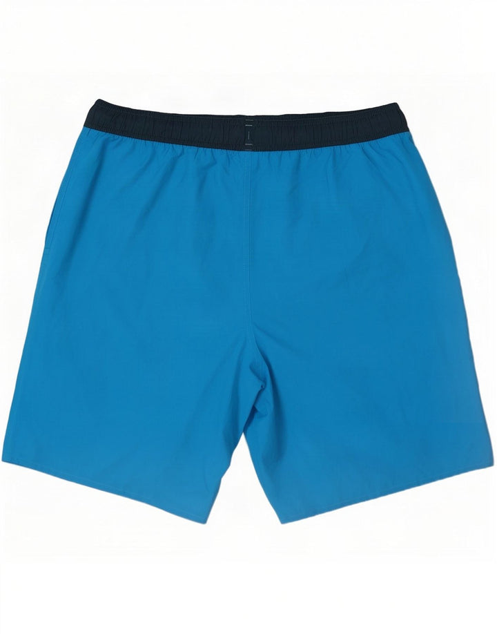 Pantaloni scurți sport grafic Adidas pentru bărbați, mari, albastru, din poliester