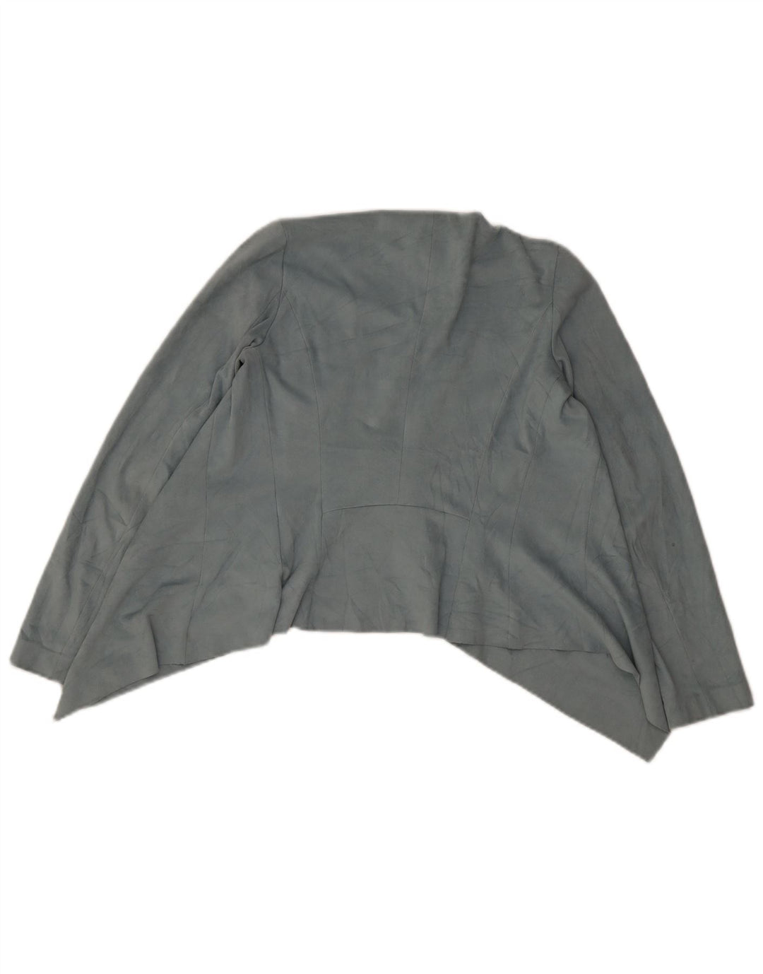 Top cardigan asimetric pentru femei Zara UK 6 XS poliester albastru