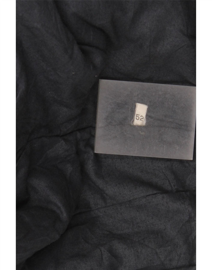 Jachetă de piele supradimensionată pentru bărbați vintage IT 52 XL neagră