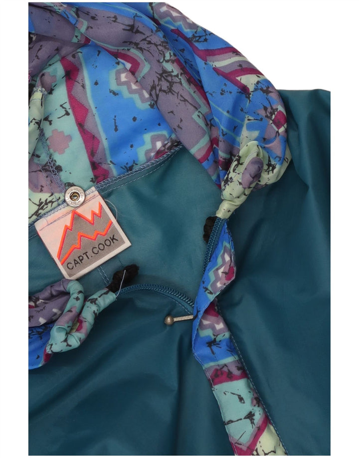 Capt. Cook Jachetă de ploaie abstract cu glugă pentru bărbați UK 38 Medium Blue
