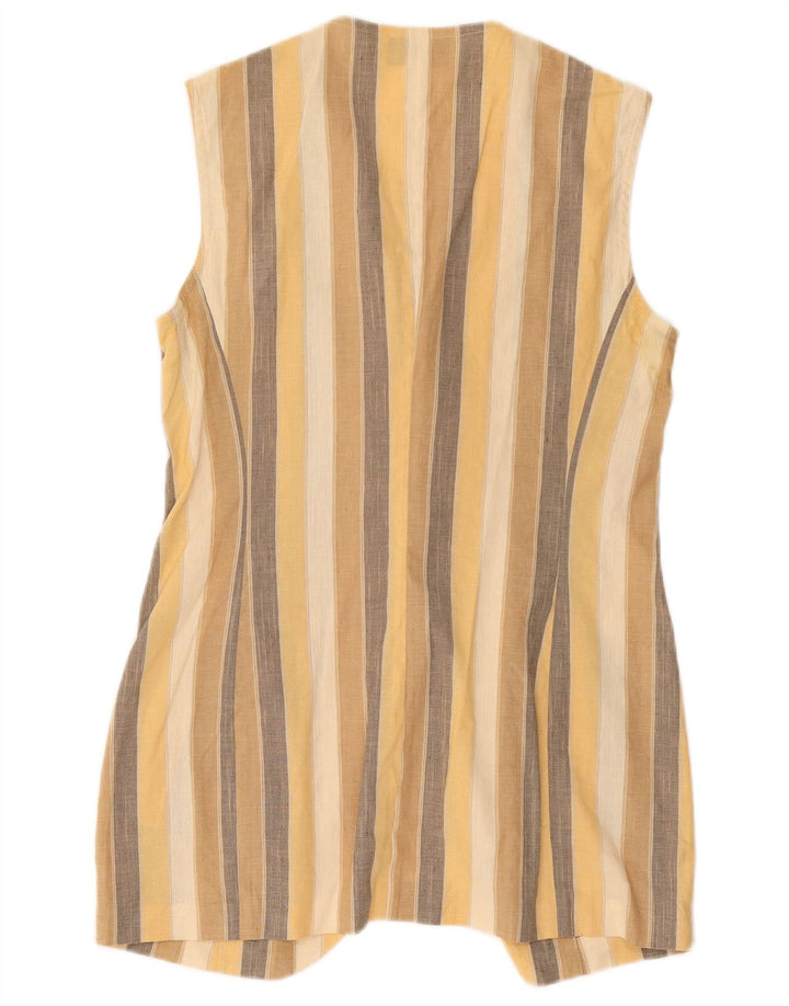 Jachetă vintage fără mâneci pentru femei IT 44 Medium, multicolore, cu dungi