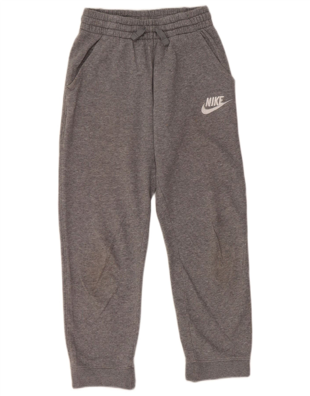 Pantaloni de trening pentru băieți NIKE Pantaloni de jogging 10-11 ani, gri mediu pete