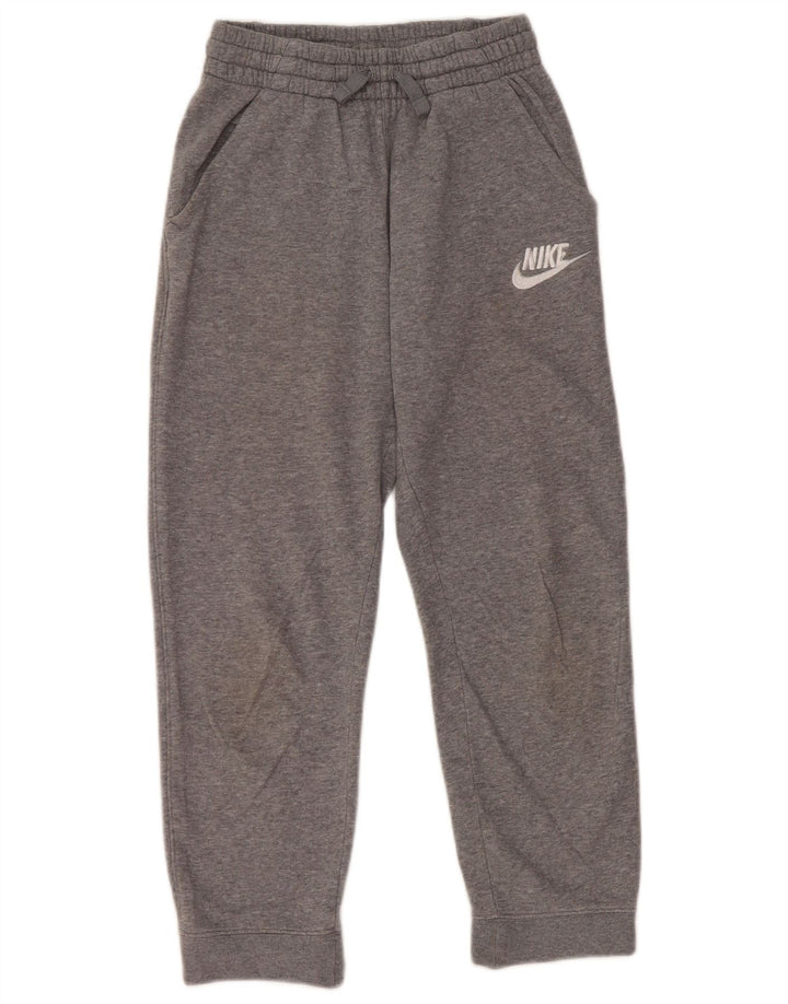 Pantaloni de trening pentru băieți NIKE Pantaloni de jogging 10-11 ani, gri mediu pete