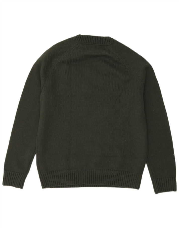 Pulover pentru bărbați Joules cu decolteu rotund, verde mediu, acrilic