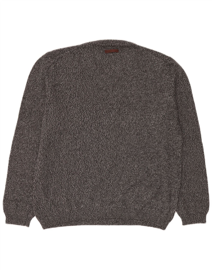Pulover pentru bărbați Camel Active cu decolteu în V, XL, bumbac cu pete, albastru bleumarin