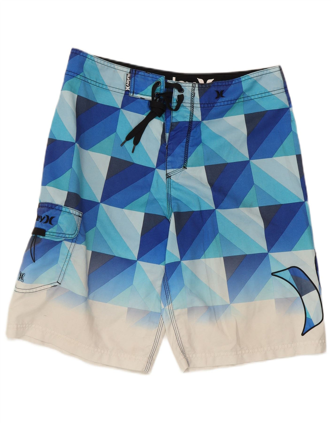 Pantaloni scurți de înot grafic pentru bărbați Hurley, albastru mediu, geometric