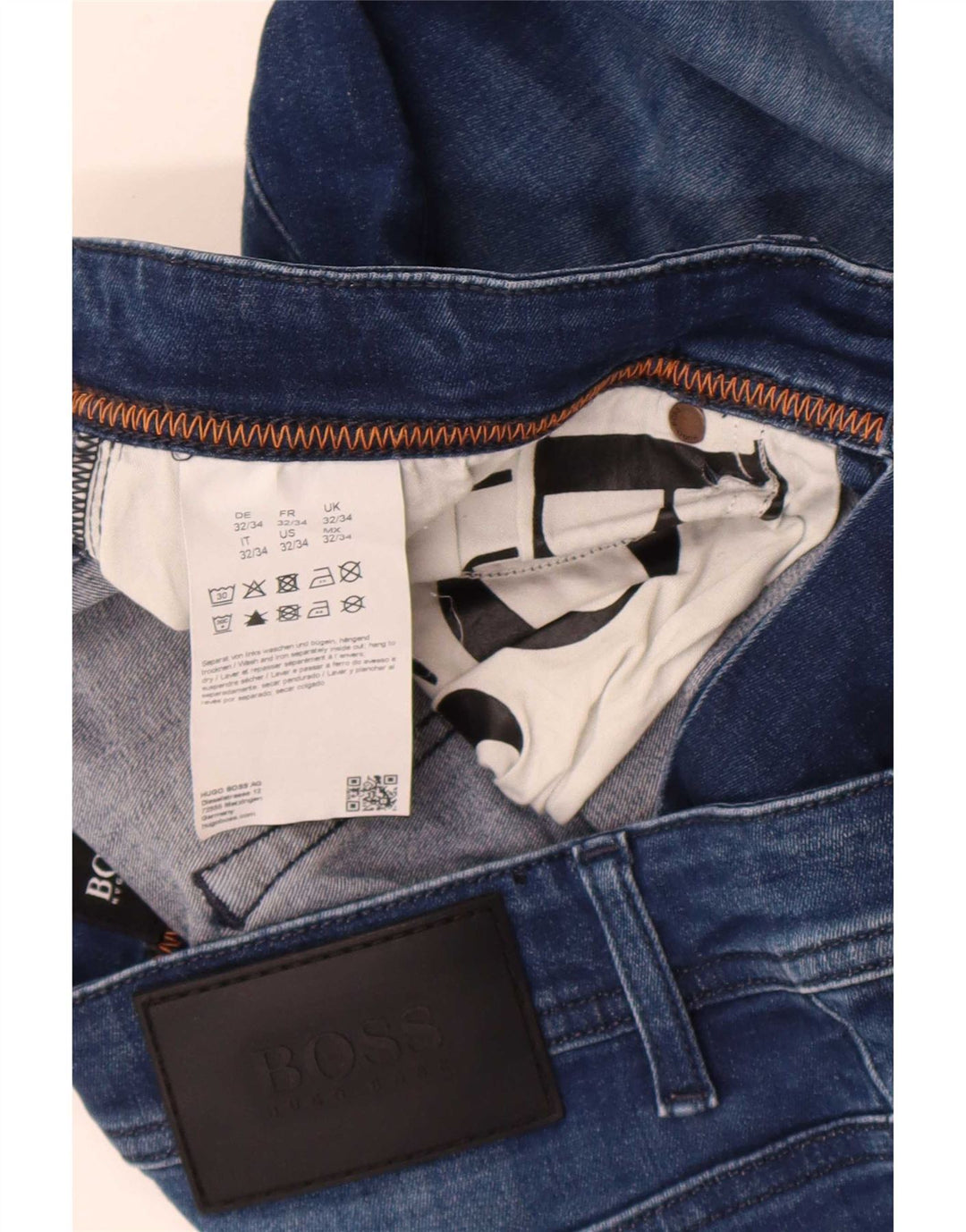 Blugi Hugo Boss Delaware Slim pentru femei W32 L34 Bumbac albastru