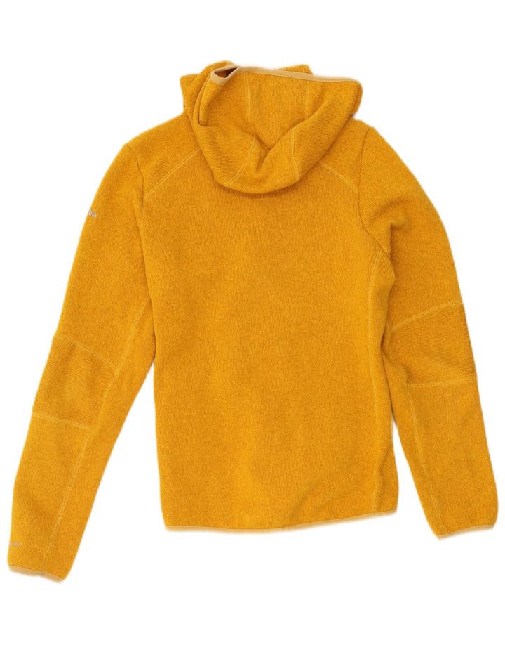 Pulover cardigan cu glugă Columbia pentru femei UK 12 Poliester galben mediu