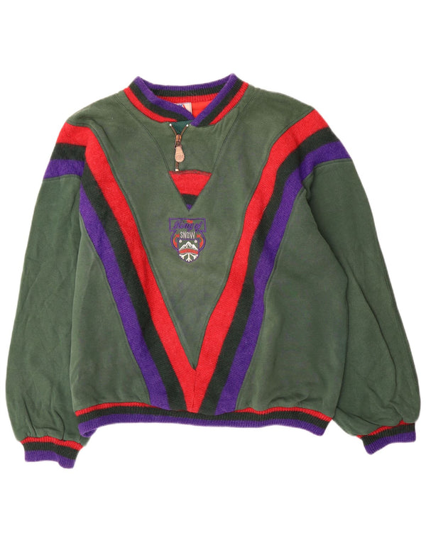 Pulover pentru bărbați By American, 2XL, bumbac color bloc verde
