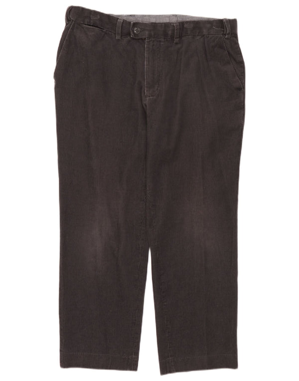 Marks & Spencer Pantaloni drepti pentru bărbați din velur L36 L29 bumbac gri
