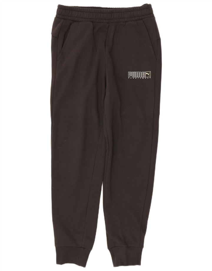 Pantaloni de trening Puma Grafic pentru bărbați Joggeri, bumbac mediu negru