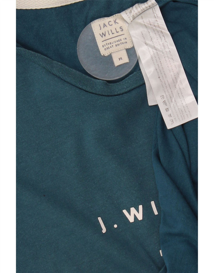 Tricou grafic Jack Wills pentru bărbați Top, bumbac albastru mediu