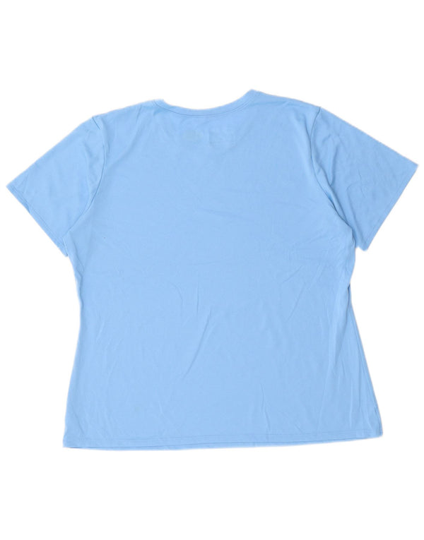 Tricou UNDER ARMOUR pentru femei Heat Gear, UK 18 XL, poliester albastru