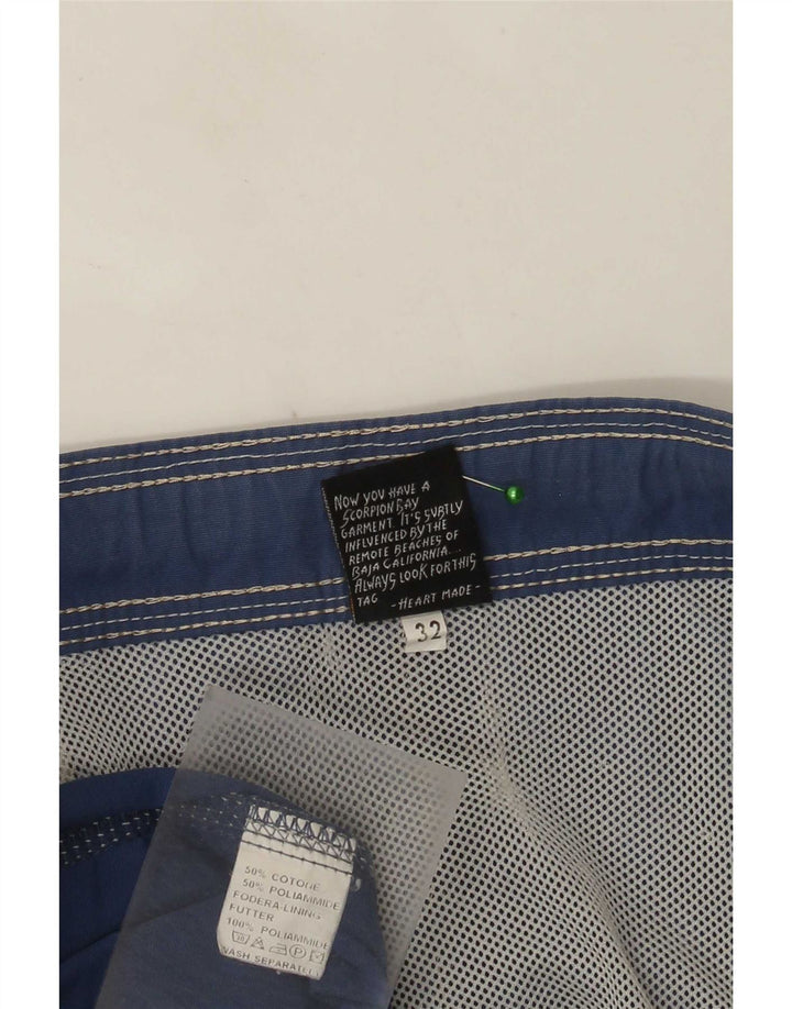 Pantaloni scurți de înot pentru bărbați Scorpion Bay, bumbac albastru mediu