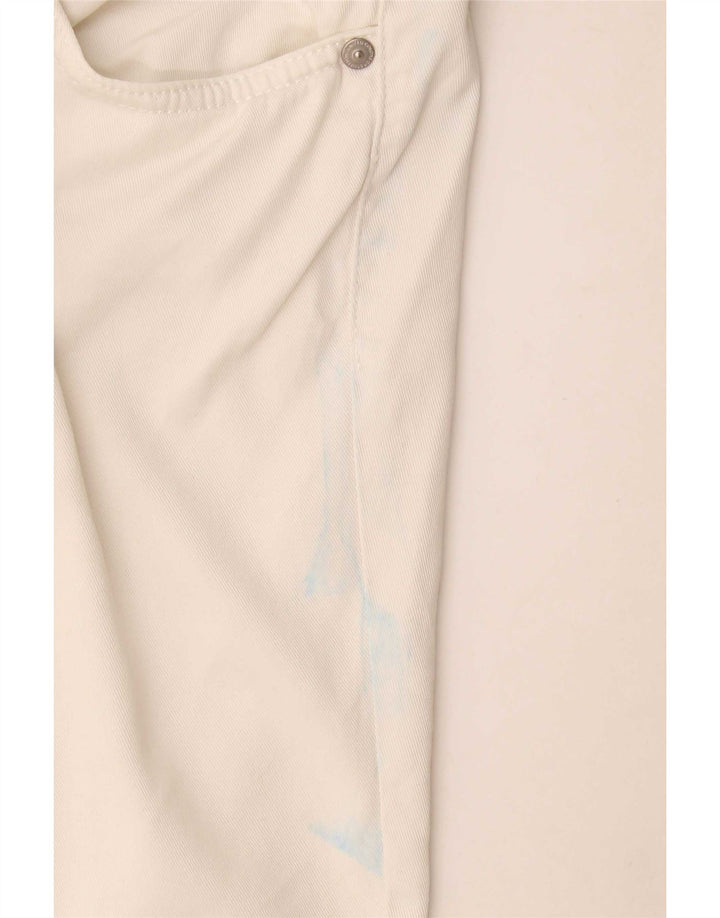 Pantaloni scurți casual Benetton pentru femei IT 44 Medium W34 Bumbac alb