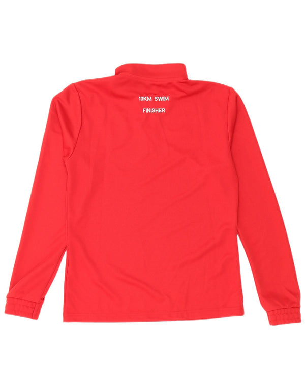 Top de trening ADIDAS Aeroready Graphic Pulover pentru femei UK 12/14 Medium Red