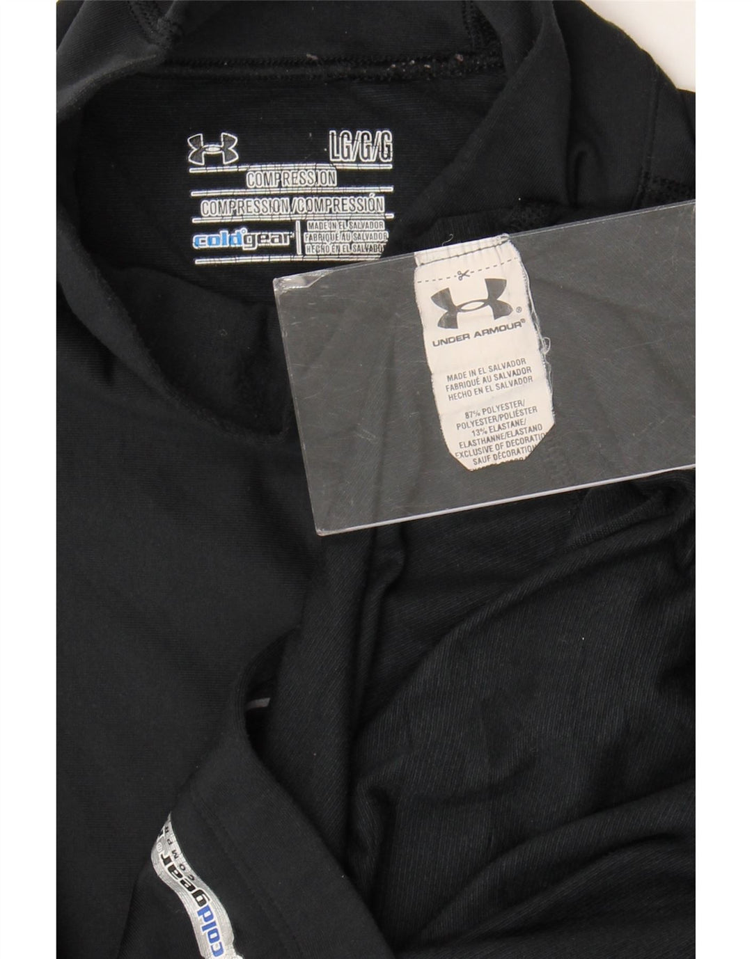 Top de compresie Under Armour pentru femei cu mânecă lungă UK 14, mare, negru, poliester