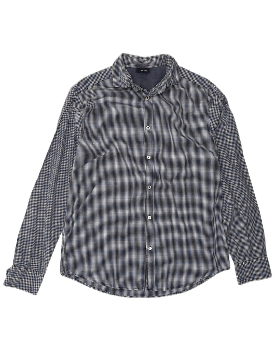 Cămașă pentru bărbați Armani Jeans XL, albastru marin Vichy